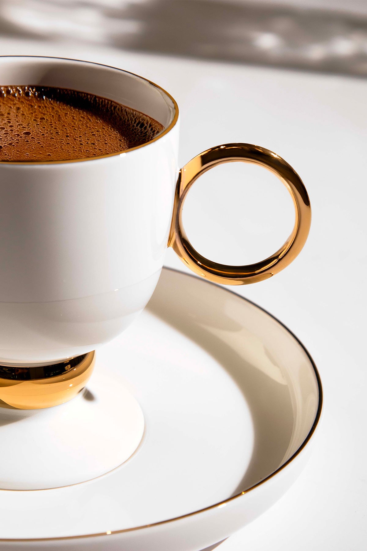 Karmen 6 Kişilik 12 Parça Porselen Kahve Fincan Takımı