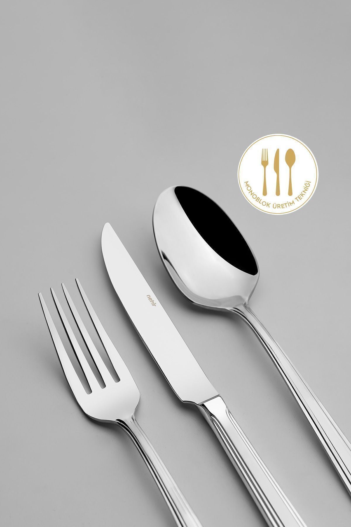 Katre Sade 12 Kişilik 89 Parça Deri Kutulu Çatal Kaşık Bıçak Takımı