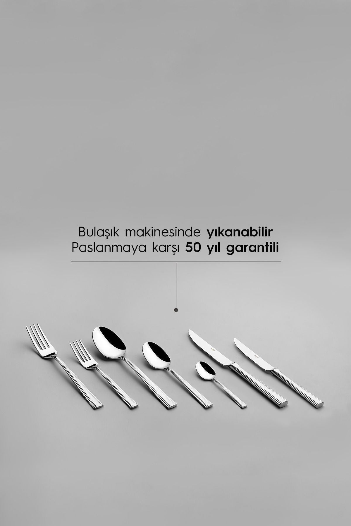 Katre Sade 12 Kişilik 89 Parça Deri Kutulu Çatal Kaşık Bıçak Takımı