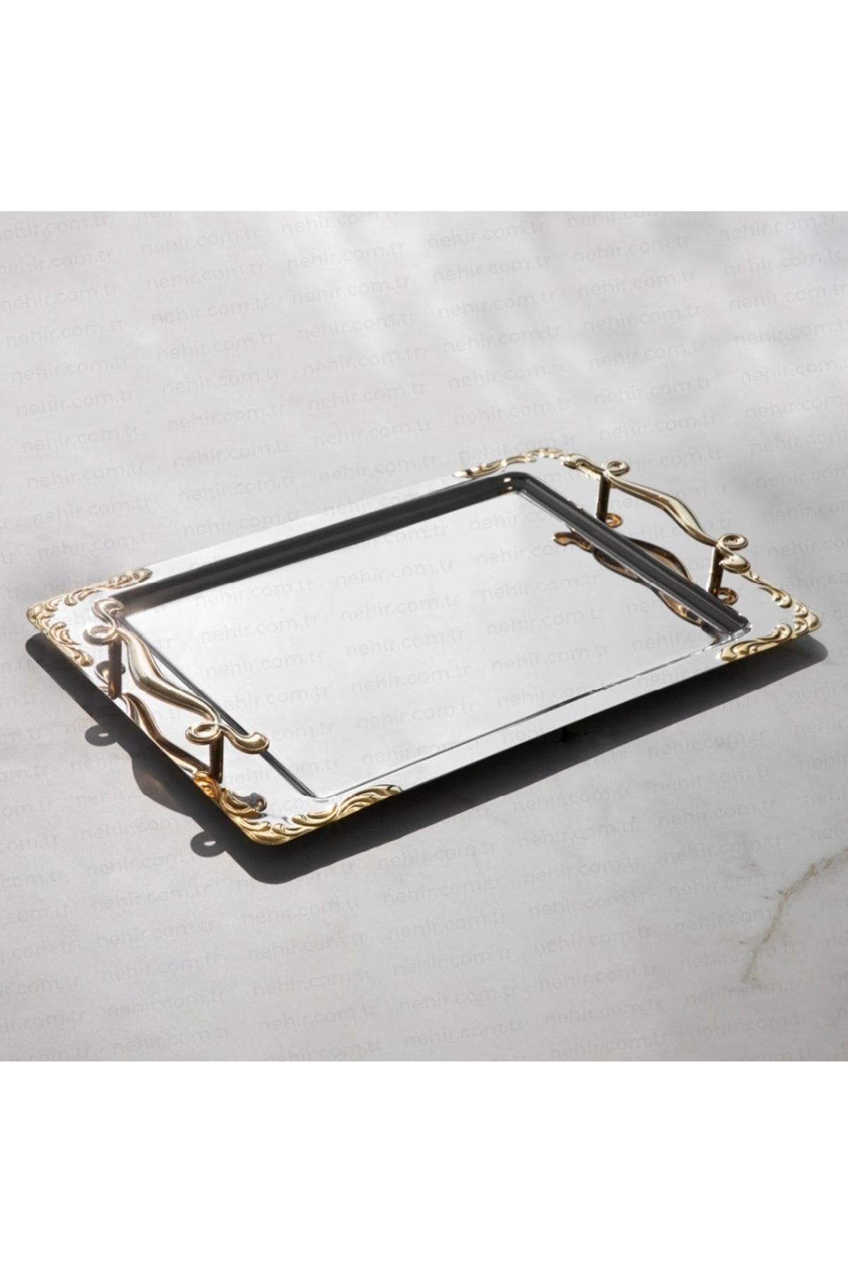 Lalezar Gold Coffee Tray