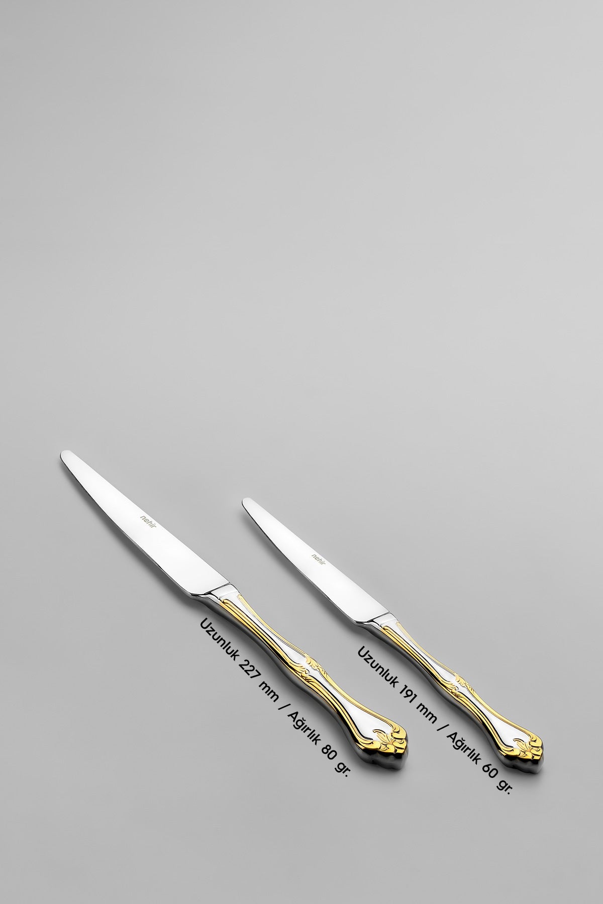 Lalezar Altın Sade 12 Kişilik 89 Parça Deri Kutulu Çatal Kaşık Bıçak Takımı