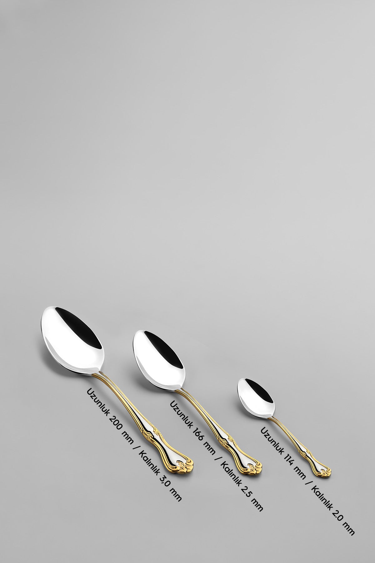 Lalezar Altın Sade 6 Kişilik 36 Parça Kutulu Çatal Kaşık Bıçak Takımı