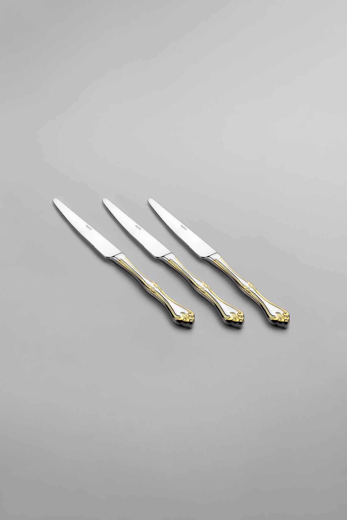 Lalezar Altın Sade 6 Kişilik 36 Parça Kutulu Çatal Kaşık Bıçak Takımı