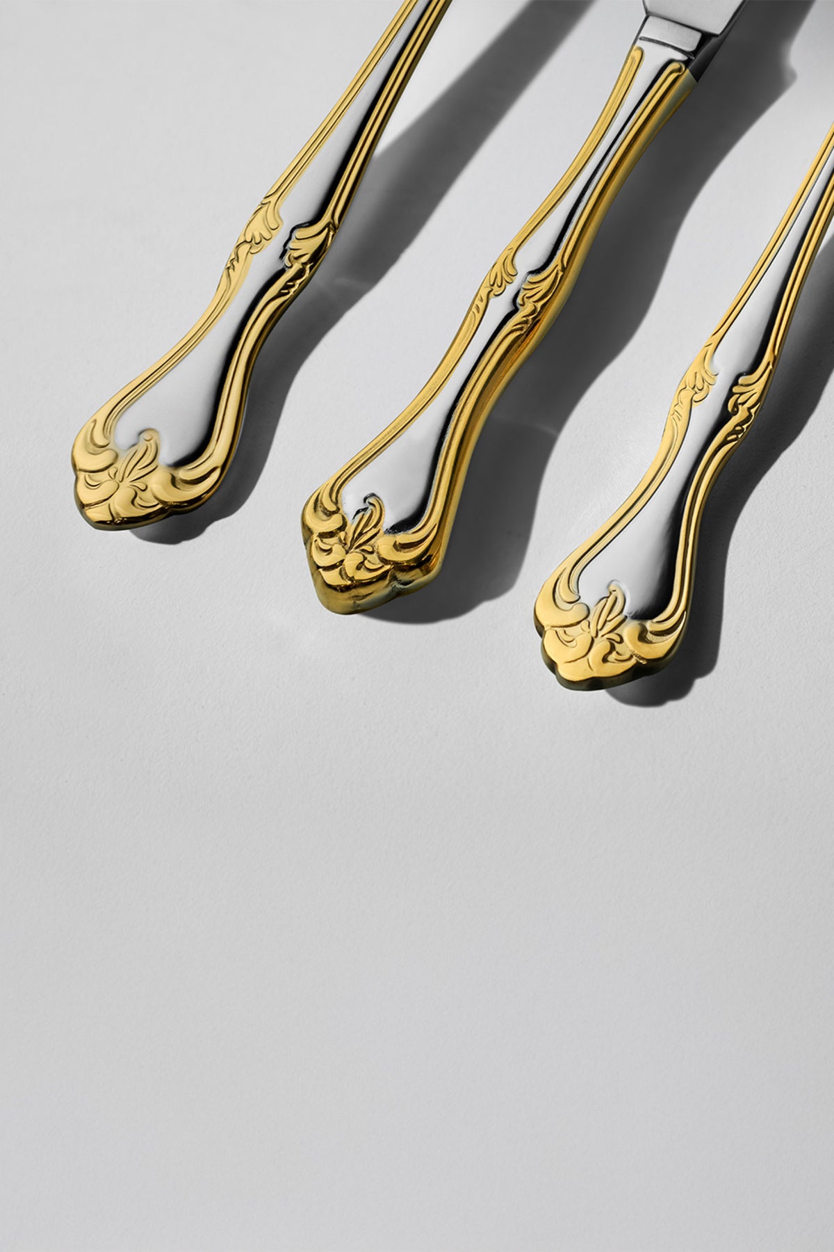 Lalezar Altın Saten 12 Kişilik 72 Parça Kutulu Çatal Kaşık Bıçak Takımı