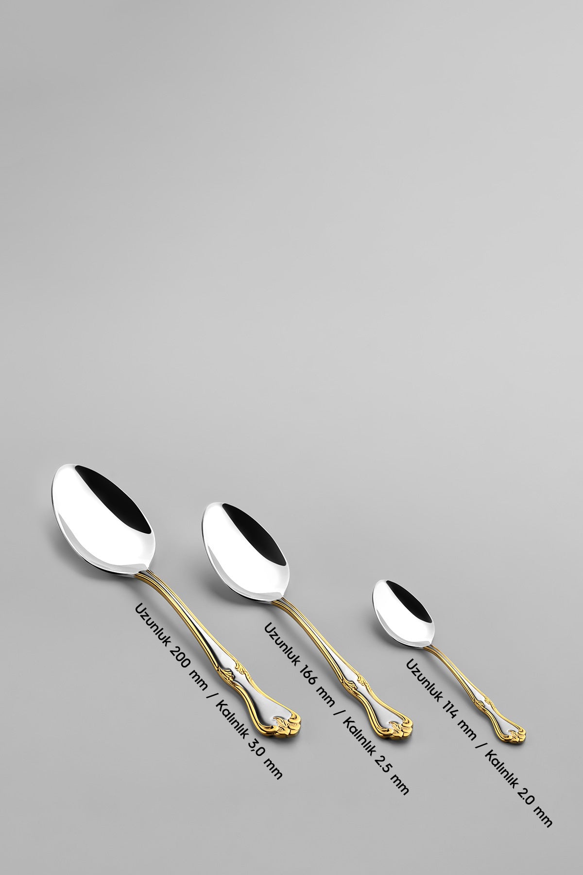 Lalezar Altın Saten 12 Kişilik 89 Parça Deri Kutulu Çatal Kaşık Bıçak Takımı