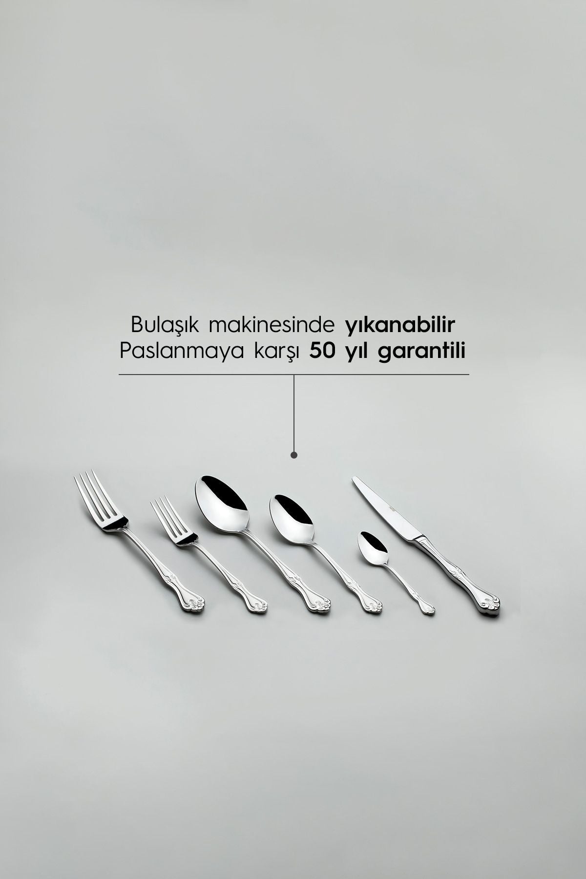 Lalezar Sade 12 Kişilik 72 Parça Kutulu Çatal Kaşık Bıçak Takımı