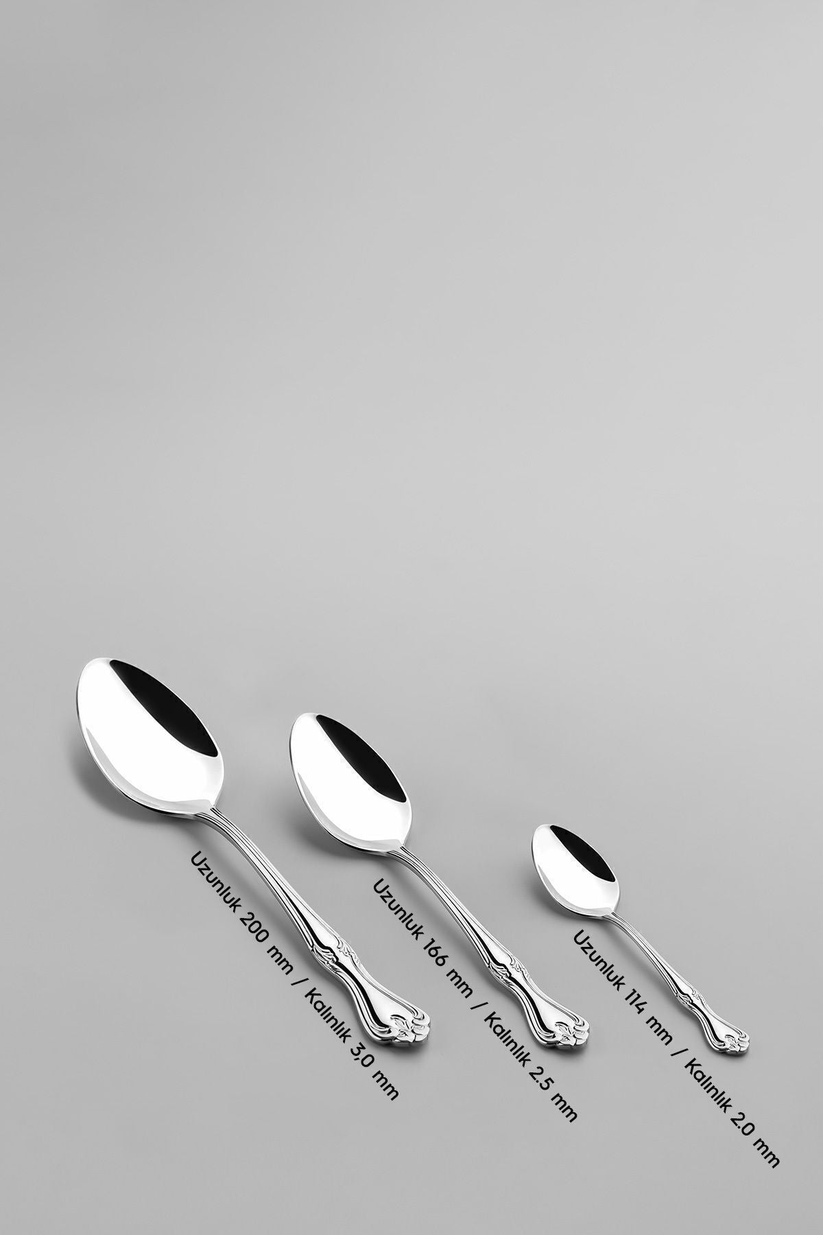 Lalezar Sade 6 Kişilik 30 Parça Kutulu Çatal Kaşık Takımı