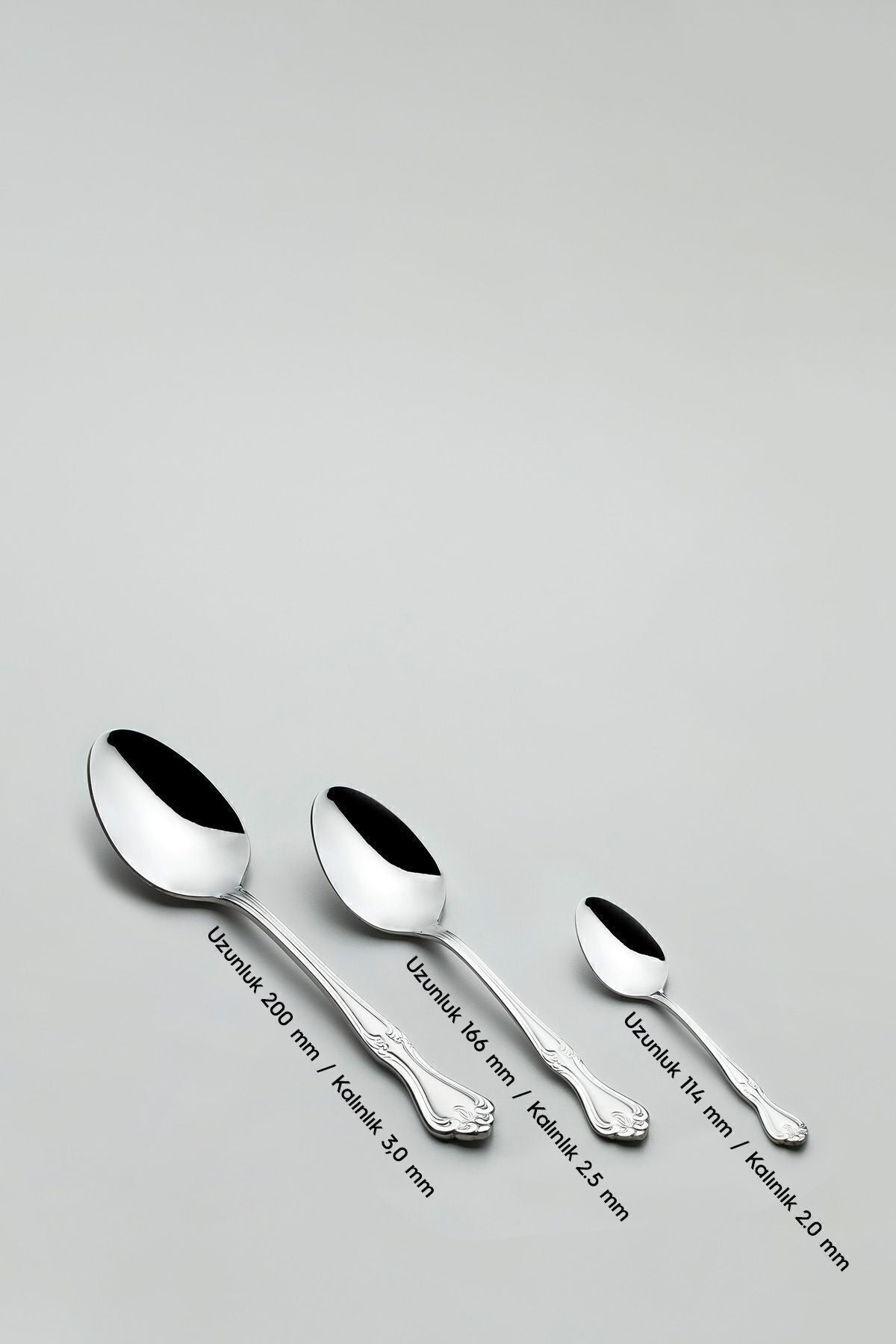 Lalezar Saten 12 Kişilik 60 Parça Kutulu Çatal Kaşık Takımı