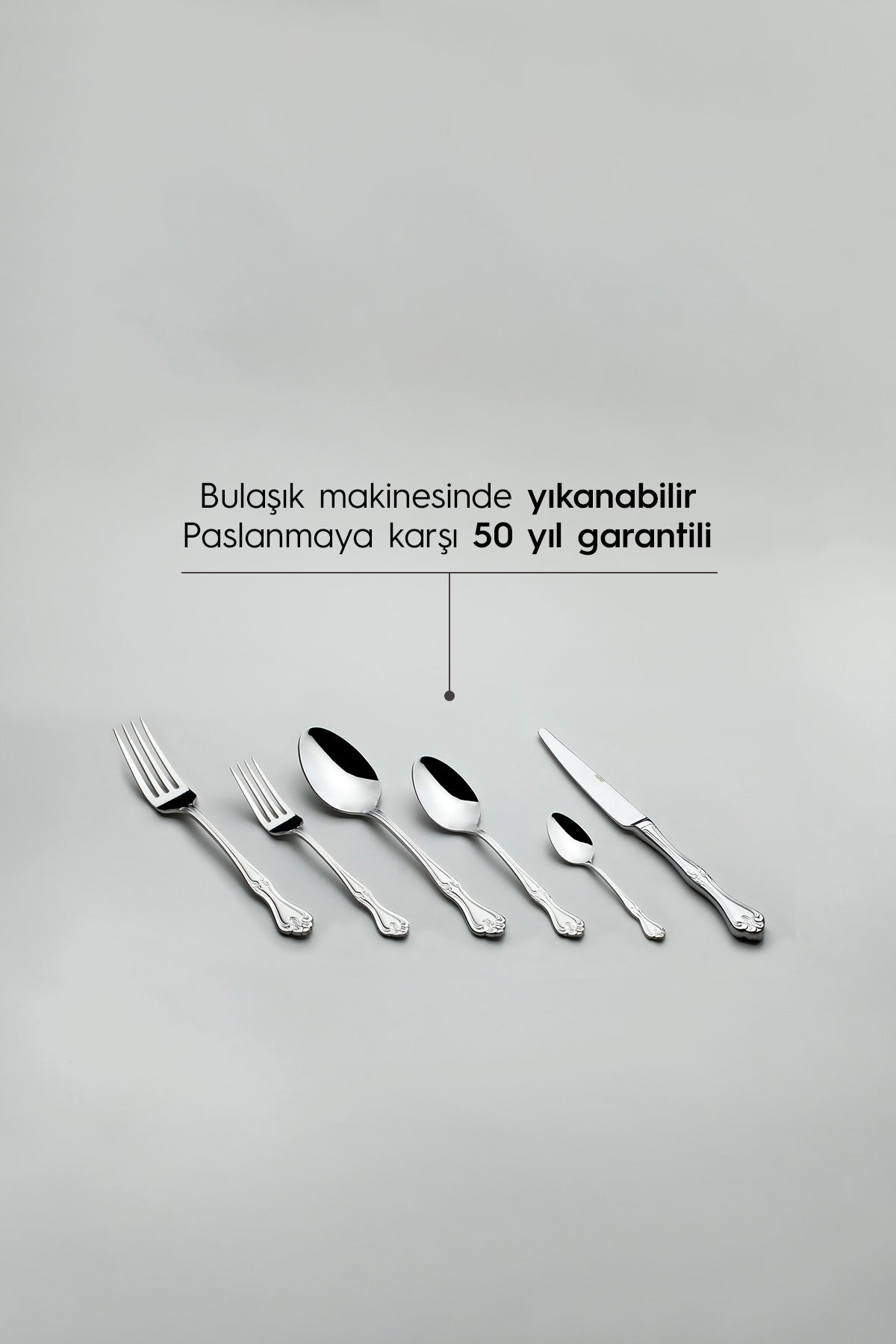 Lalezar Saten 12 Kişilik 72 Parça Kutulu Çatal Kaşık Bıçak Takımı