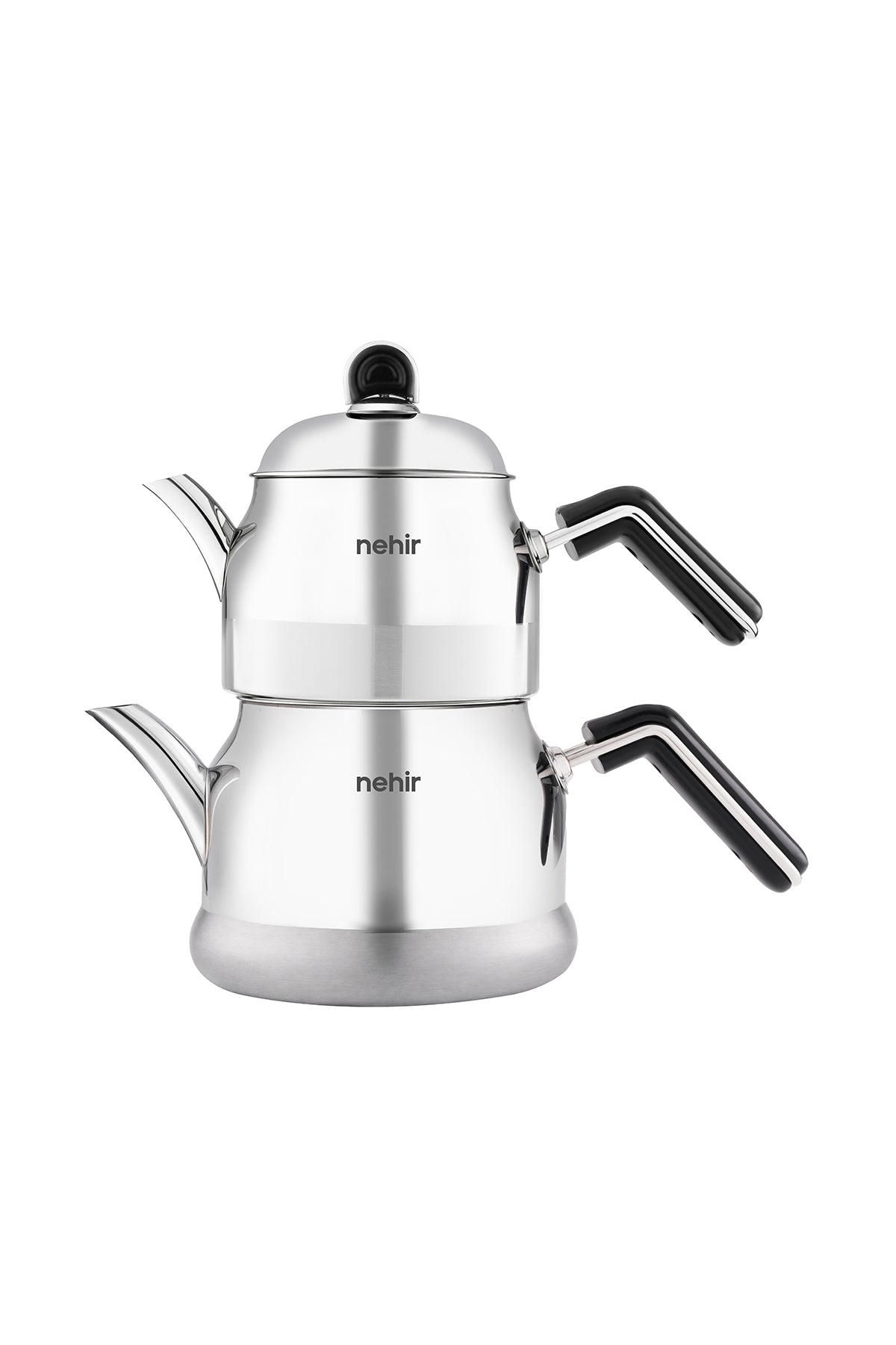 Lamia Midi Orta Boy Paslanmaz Çelik 1.10-2.25 Lt. Çaydanlık Takımı