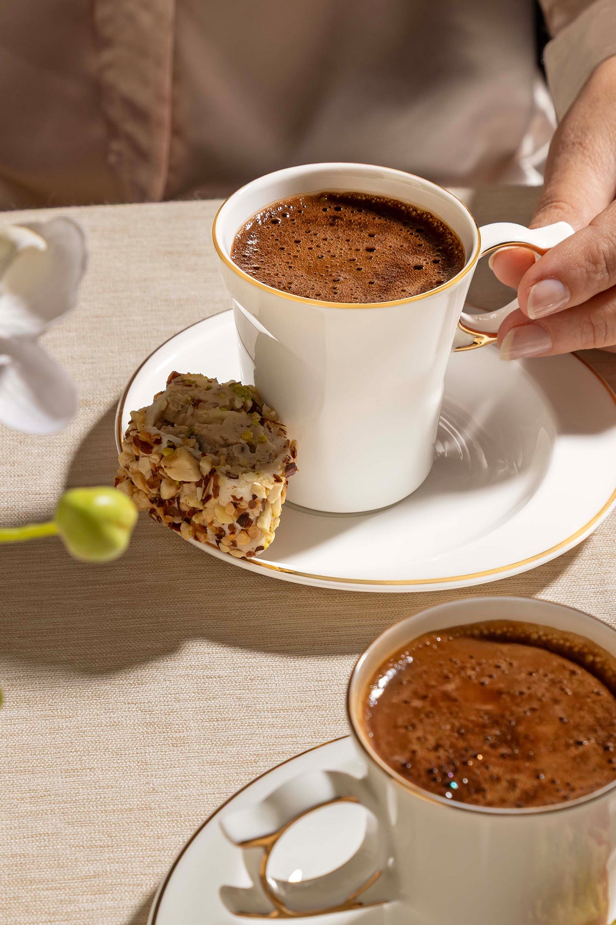 Laura 6 Kişilik 12 Parça Porselen Kahve Fincan Takımı