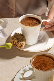 Laura 6 Kişilik 12 Parça Porselen Kahve Fincan Takımı