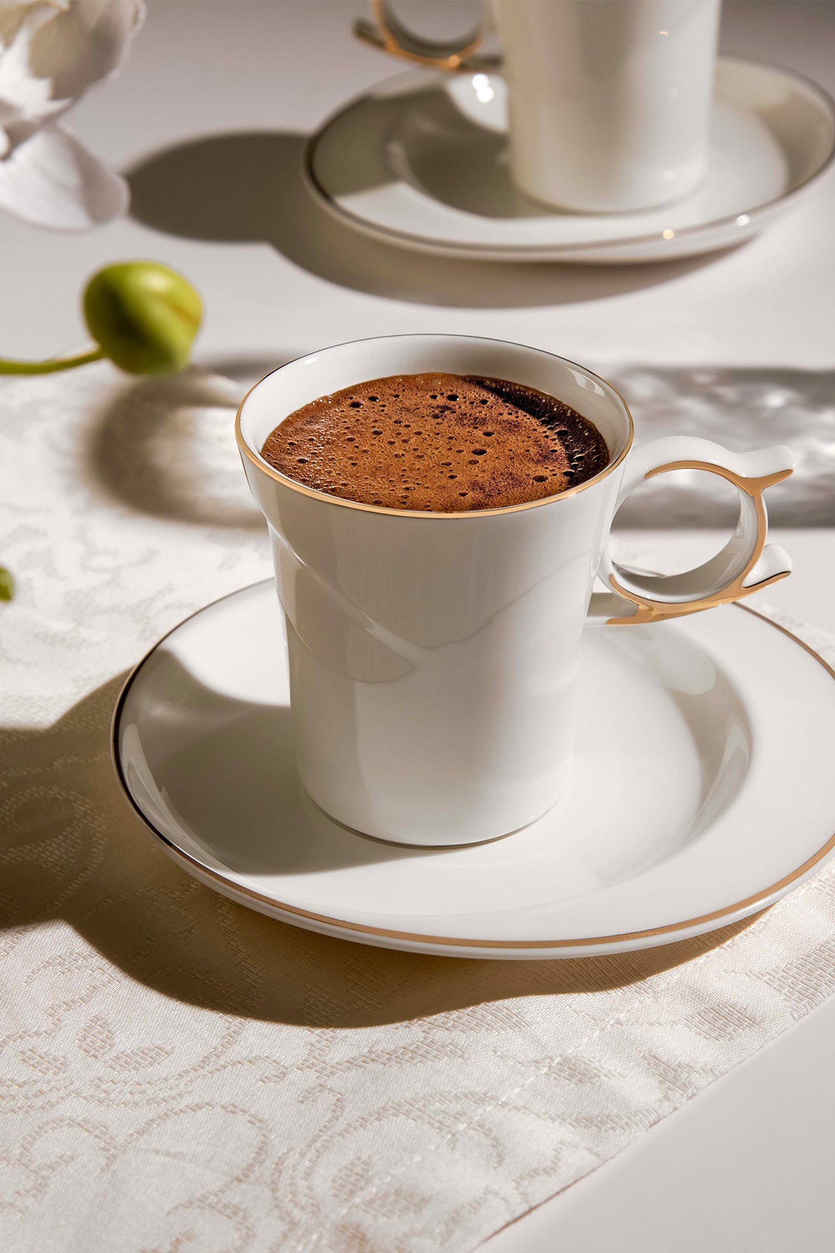 Laura 6 Kişilik 12 Parça Porselen Kahve Fincan Takımı