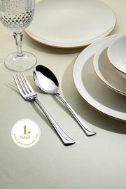 Maksi Sade 12 Kişilik 60 Parça Kutulu Çatal Kaşık Takımı