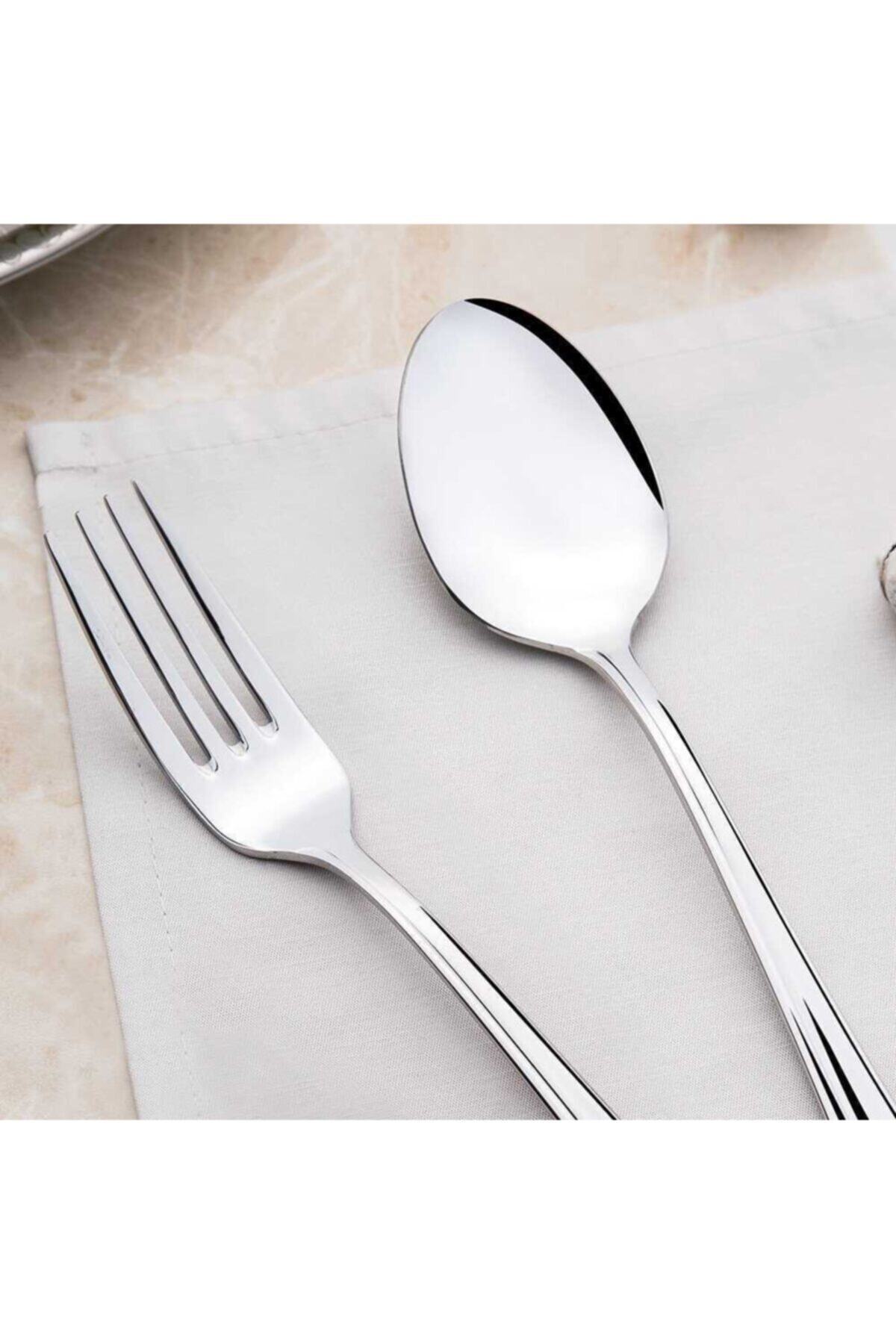 Maksi Sade 12 Kişilik 60 Parça Kutulu Çatal Kaşık Takımı
