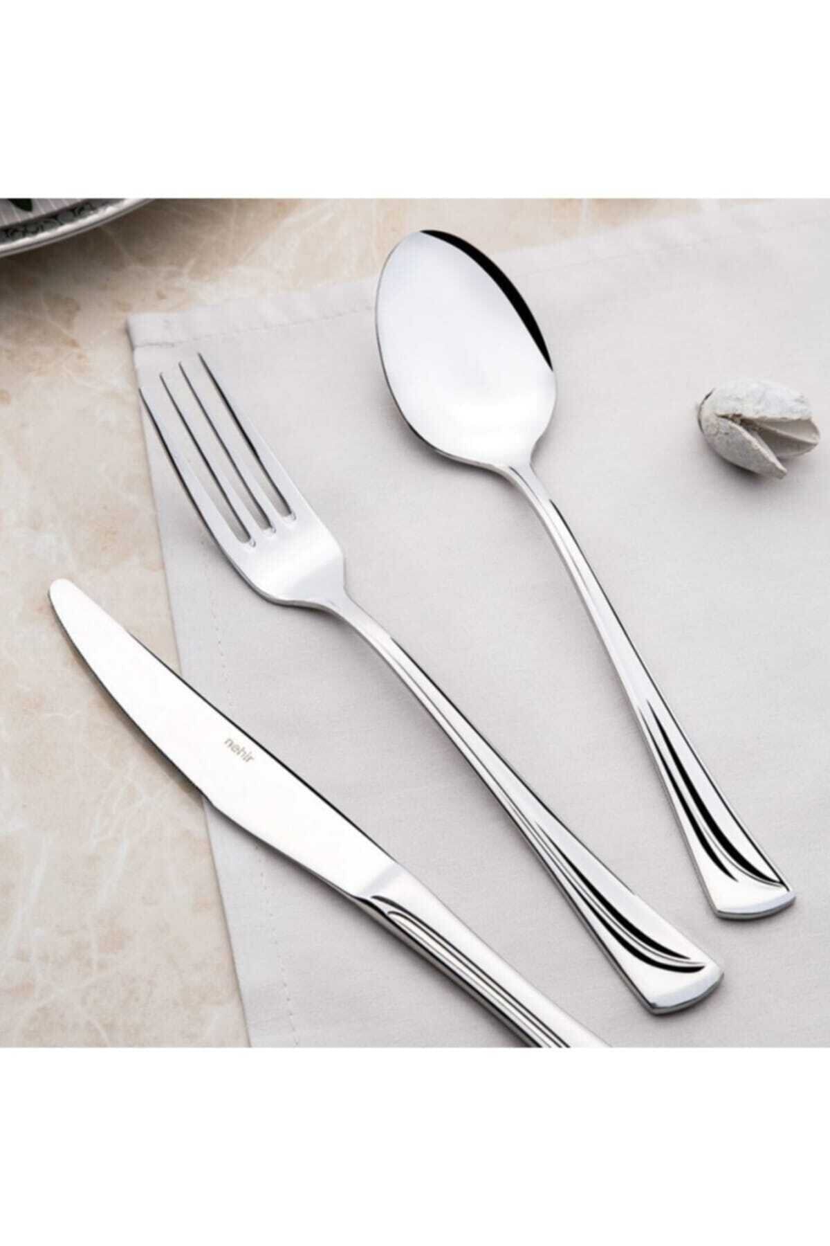 Maksi Sade 12 Kişilik 72 Parça Kutulu Çatal Kaşık Bıçak Takımı