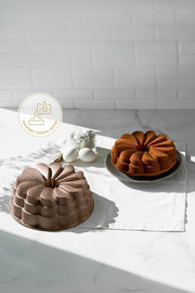 Manolya Rose Gold Döküm Kek Kalıbı 25 Cm