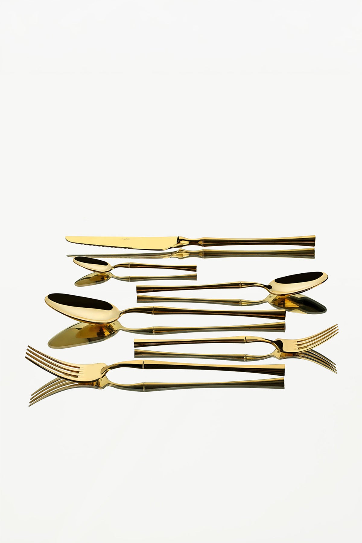 Marbella Full Altın 12 Kişilik 72 Parça Kutulu Çatal Kaşık Bıçak Takımı