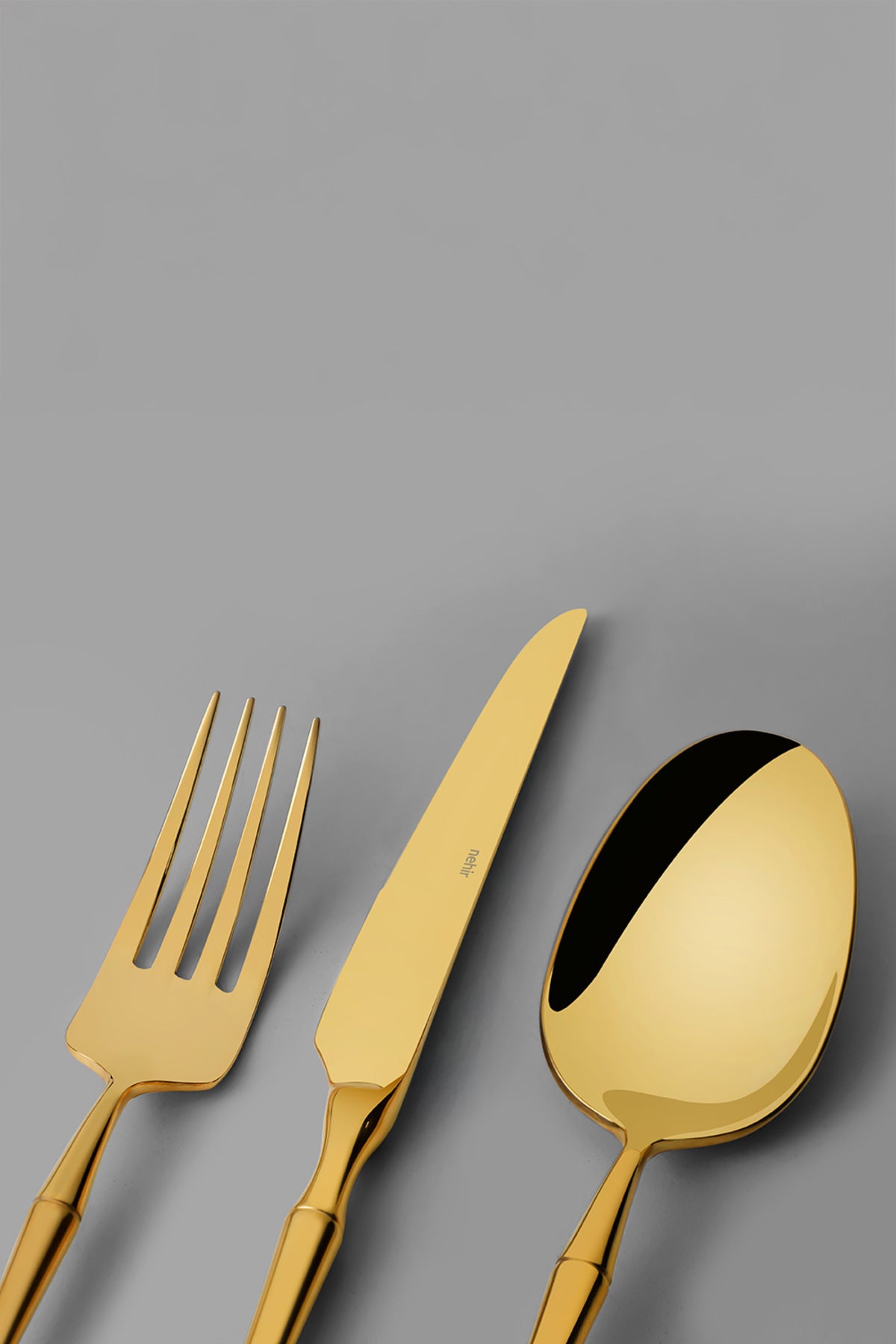 Marbella Full Altın 6 Kişilik 36 Parça Kutulu Çatal Kaşık Bıçak Takımı