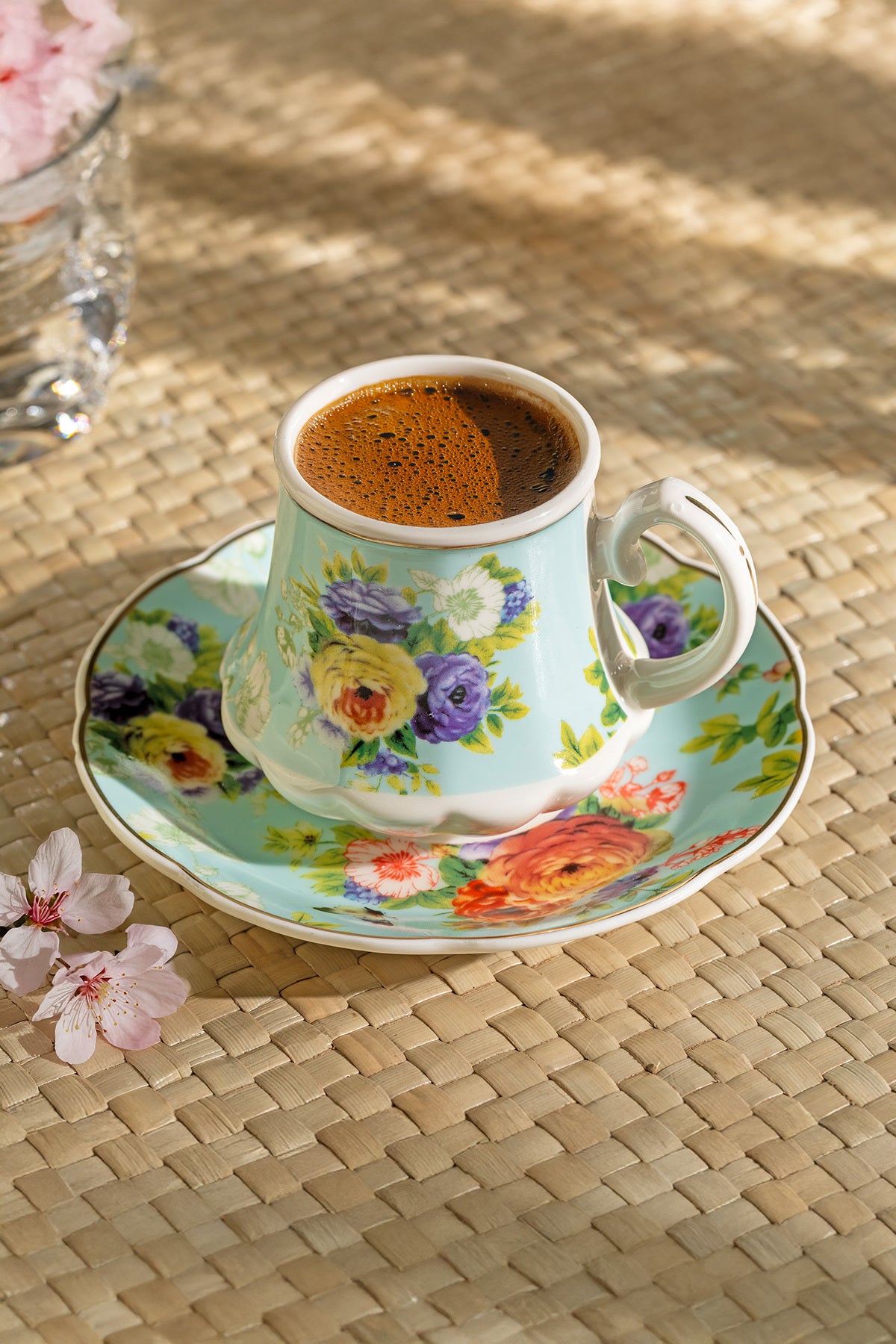 Masal 6 Kişilik 12 Parça Porselen Kahve Fincan Takımı