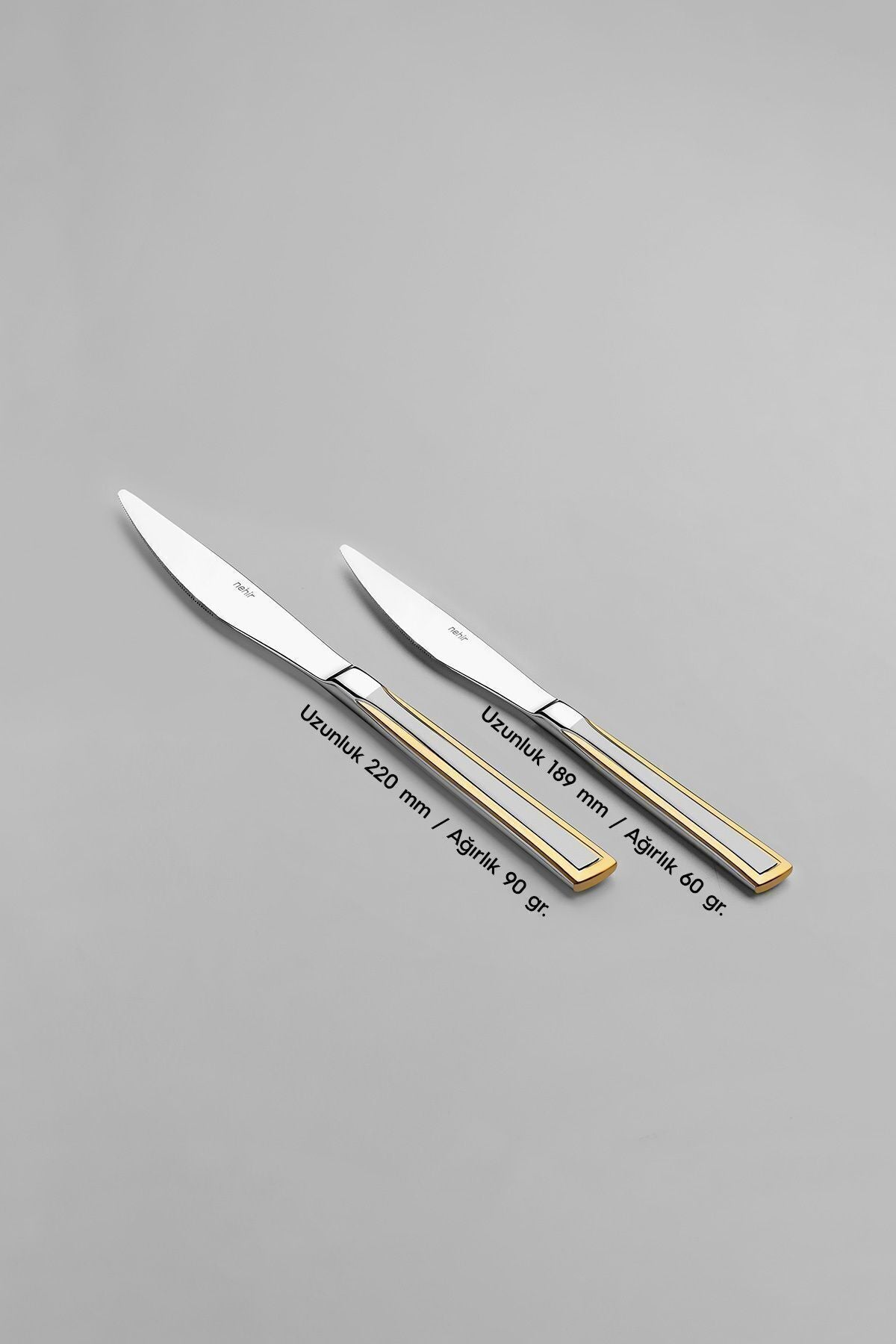 Milano Altın Saten 12 Kişilik 89 Parça Deri Kutulu Çatal Kaşık Bıçak Takımı