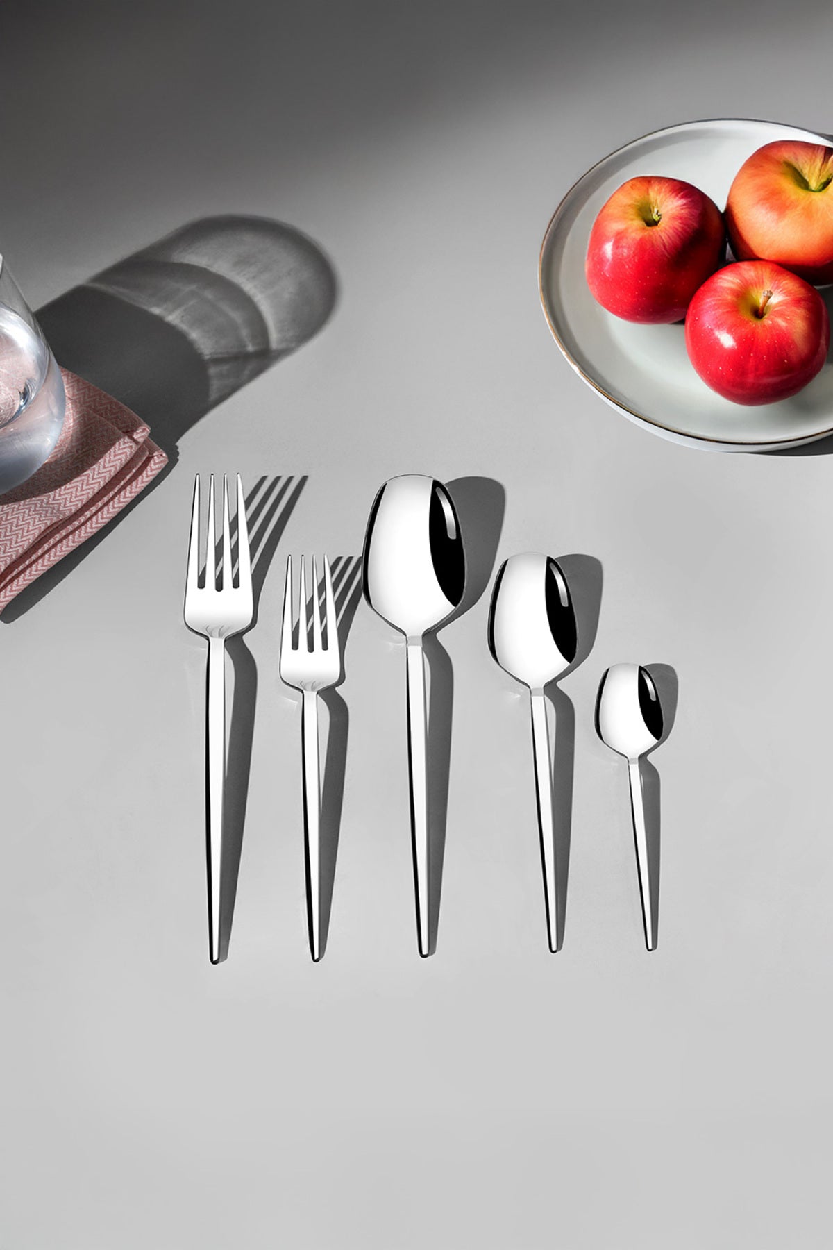 Milas Sade 12 Kişilik 60 Parça Kutulu Çatal Kaşık Takımı