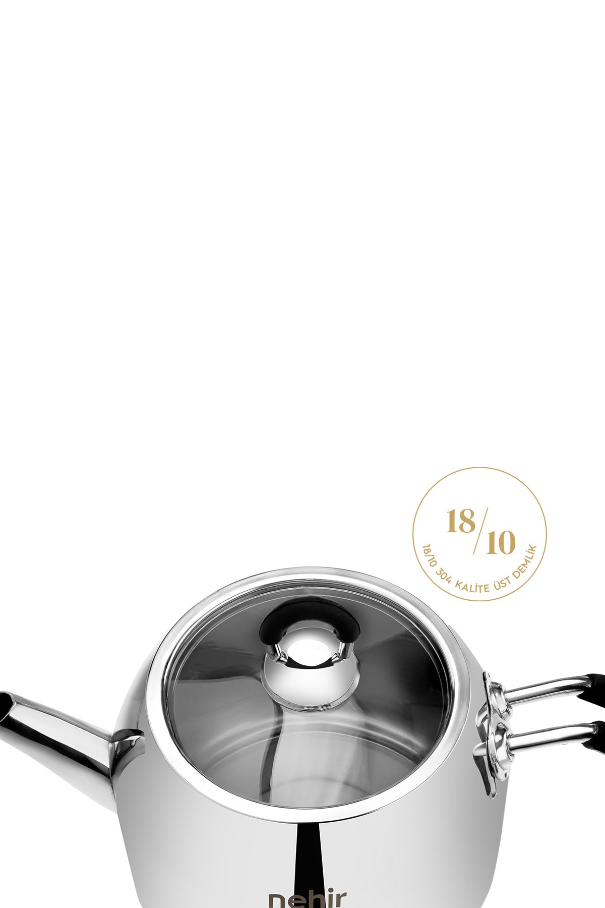 Modern Maxi Büyük Boy Paslanmaz Çelik 1.6-2.5 Lt. Çaydanlık Takımı