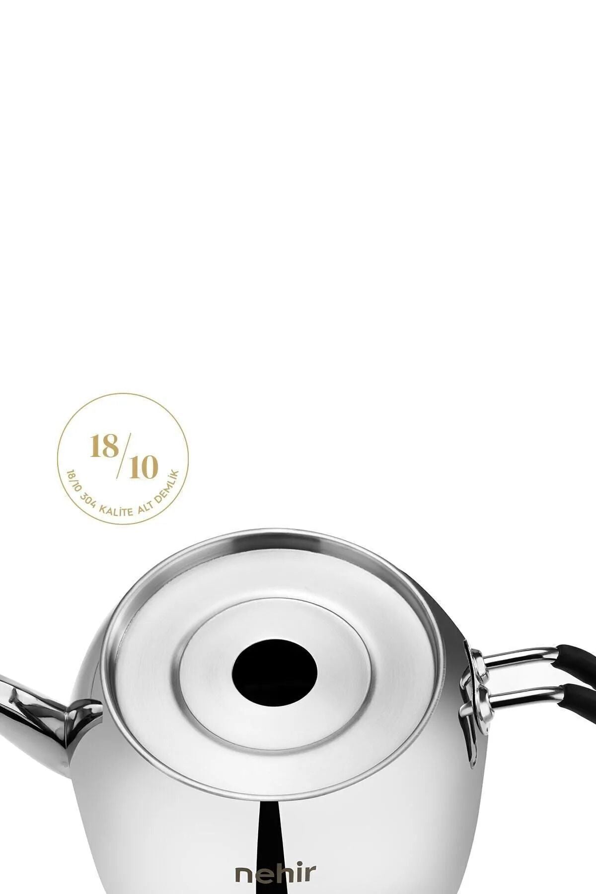 Modern Midi Orta Boy 1-2 Lt. Paslanmaz Çelik Çaydanlık Takımı