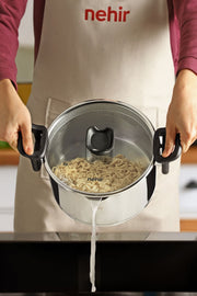 Napoli 22 cm Functional Pot with Stainless Steel Strainer Lid