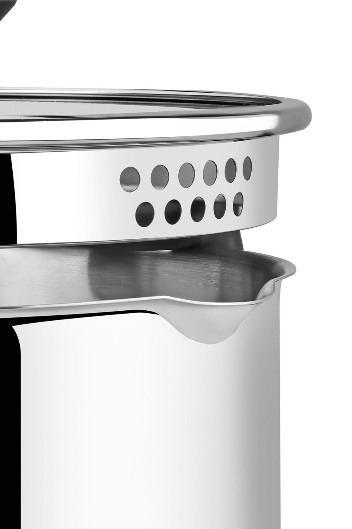 Napoli 22 cm Functional Pot with Stainless Steel Strainer Lid