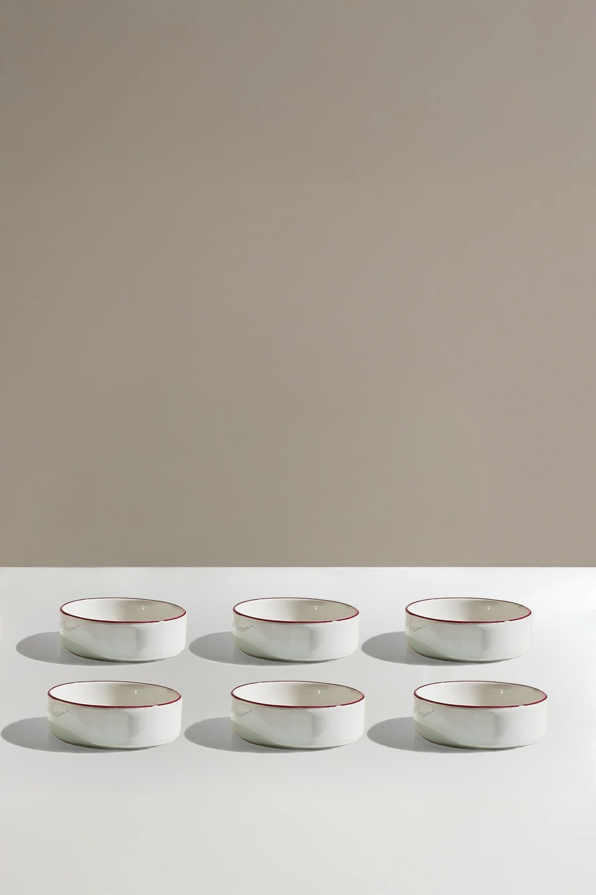 Pink Butterfly 6 Parça Seramik Kase Seti