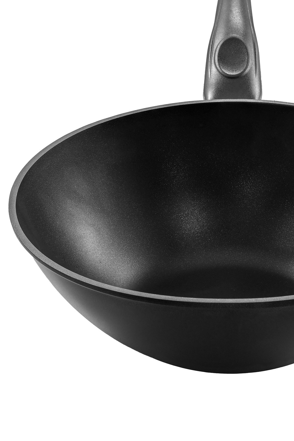 Royal Elite Siyah 28 cm Alüminyum Döküm Wok Tava