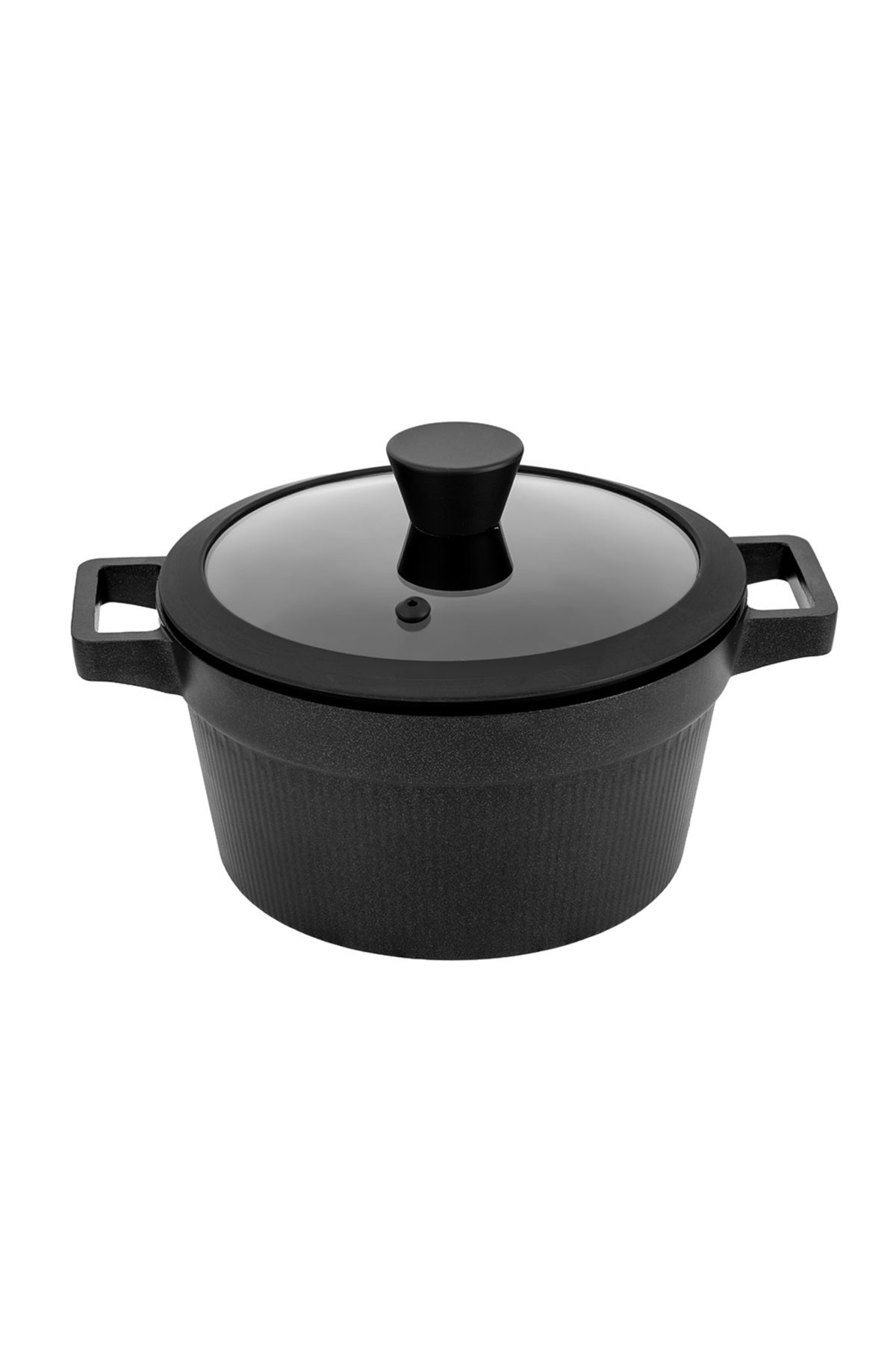 Royal Elite Siyah Alüminyum Döküm 7 Parça Tencere Set