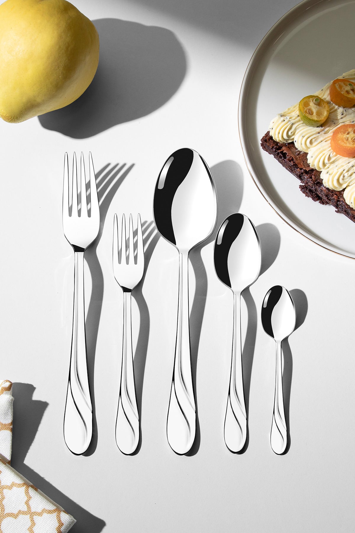 Safir Sade 12 Kişilik 60 Parça Kutulu Çatal Kaşık Takımı