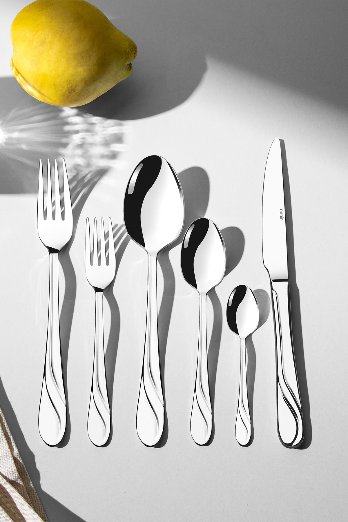 Safir Sade 12 Kişilik 72 Parça Kutulu Çatal Kaşık Bıçak Takımı