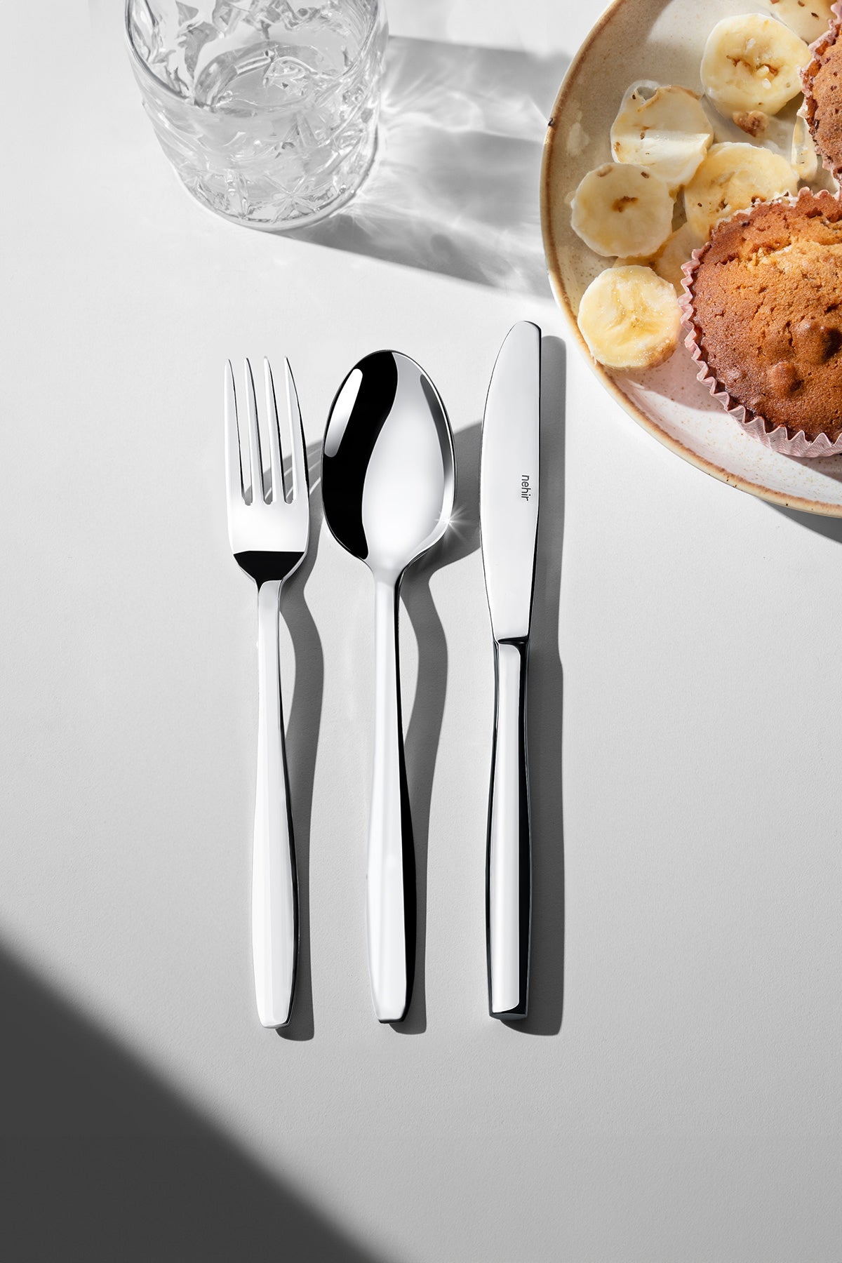 Sahra Sade 6 Kişilik 18 Parça Kutulu Tatlı Çatal Kaşık Bıçak Takımı