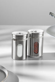 Selvi 2'li Cam Silindir Tuzluk ve Biberlik Takımı