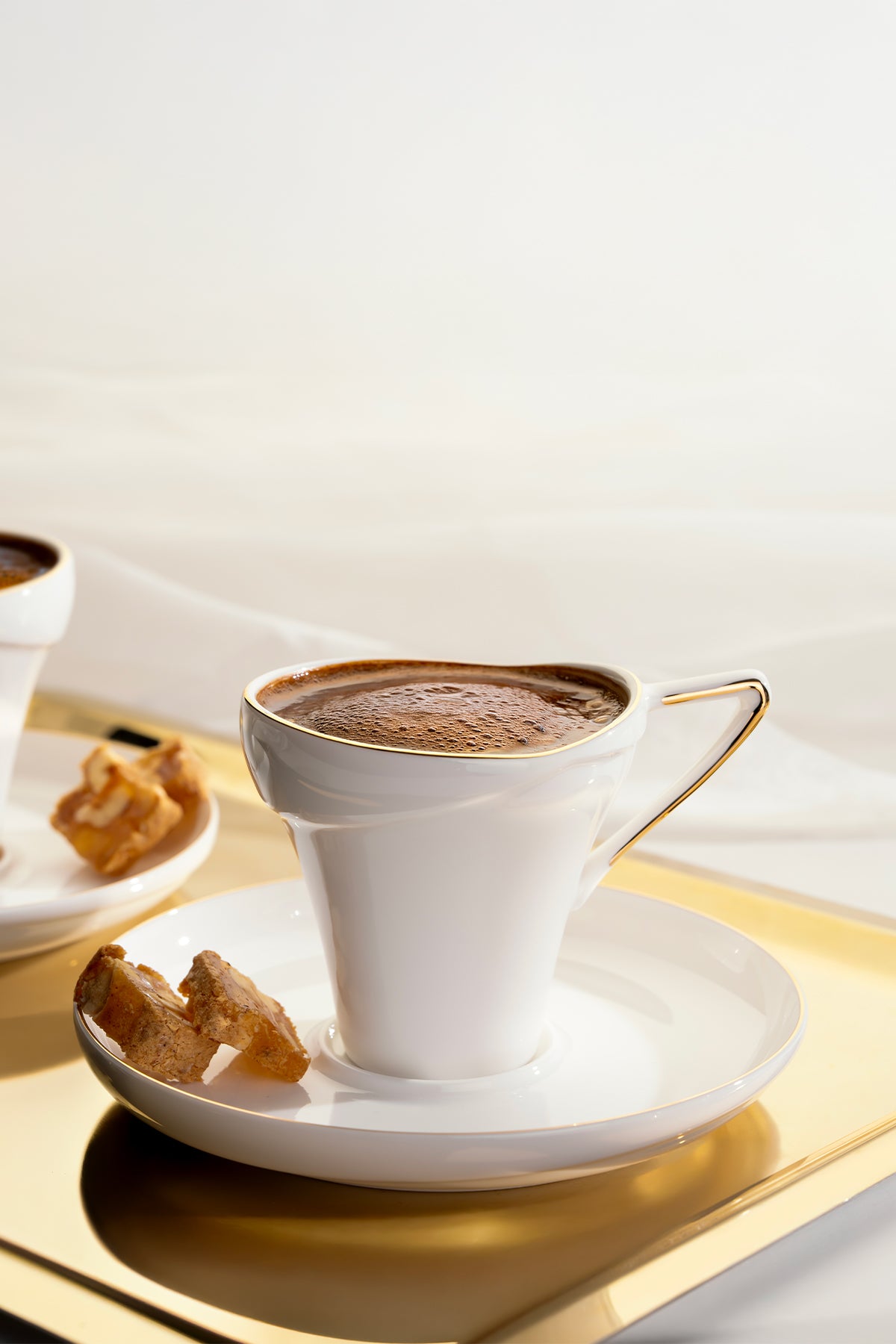 Silva 6 Kişilik 12 Parça Porselen Kahve Fincan Takımı