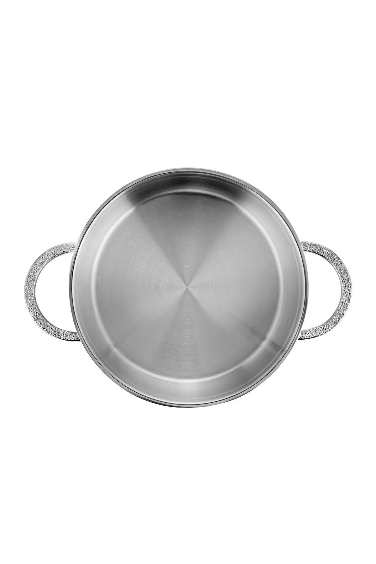 Silver Matte Trend 24 cm Shallow Pot