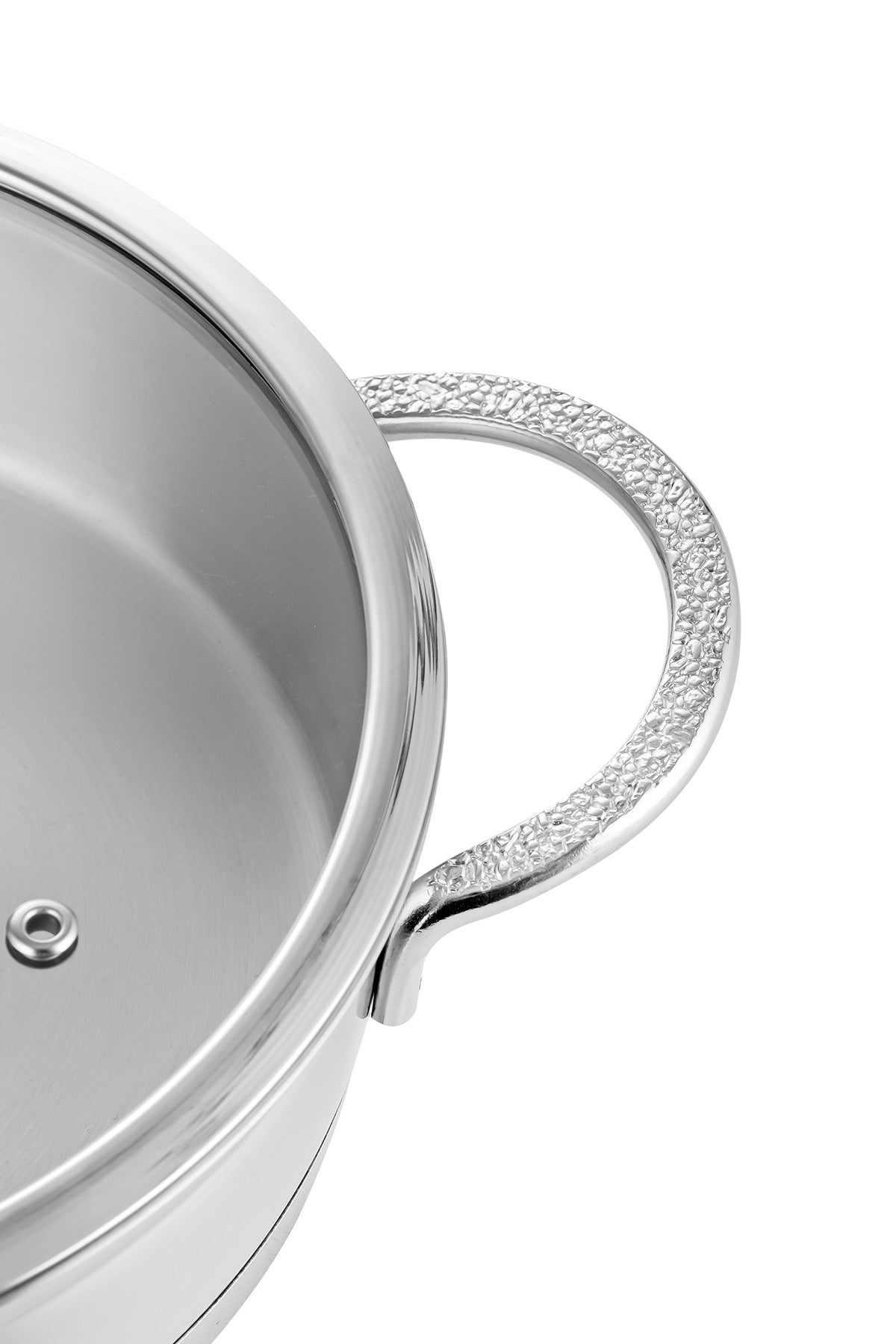 Silver Matte Trend 24 cm Shallow Pot