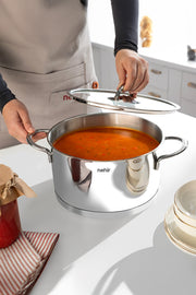 Silver Trend 22 cm Stainless Steel Deep Pot