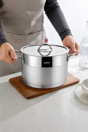 Silver Matte Trend 20 cm Deep Pot