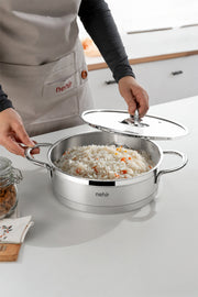 Silver Mat Trend 26 cm Sığ Tencere