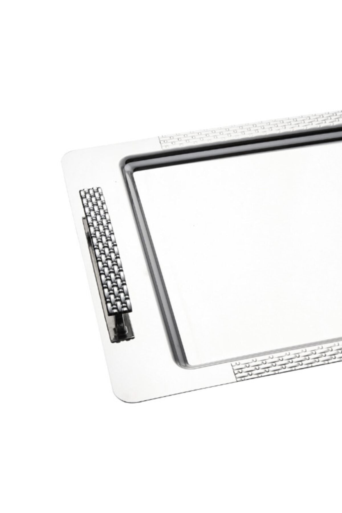 Sırma Sade Çelik Çay Tepsi