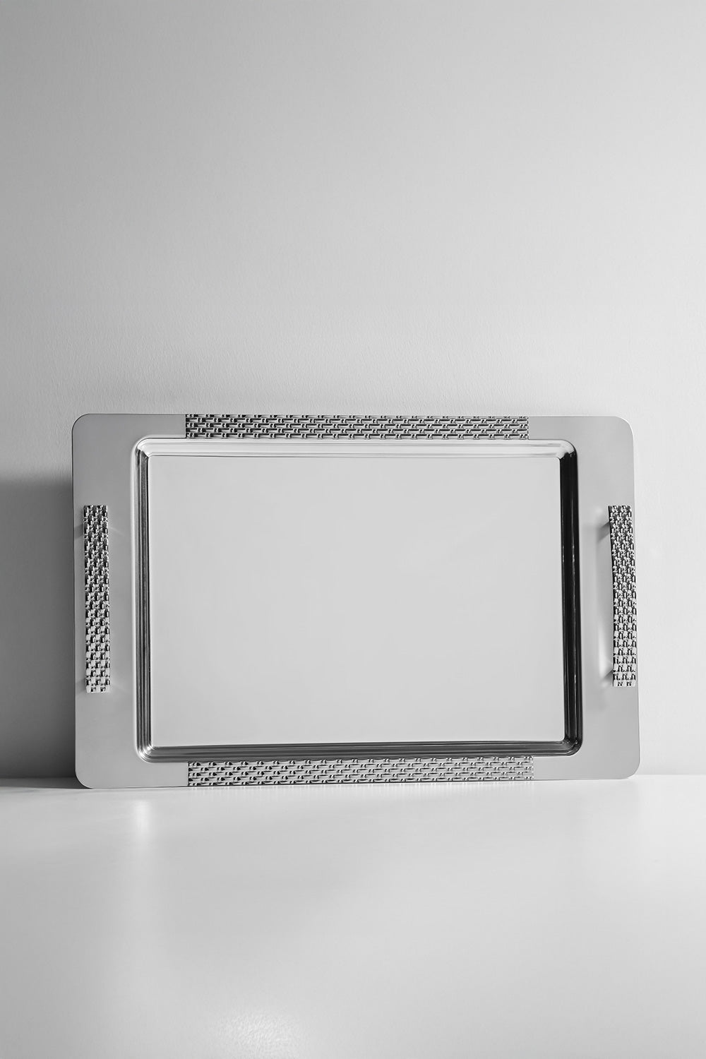 Sırma Saten Çelik Çay Tepsi