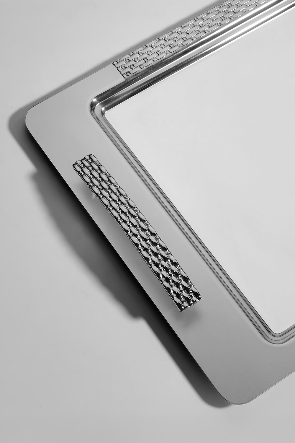 Sırma Saten Çelik Çay Tepsi