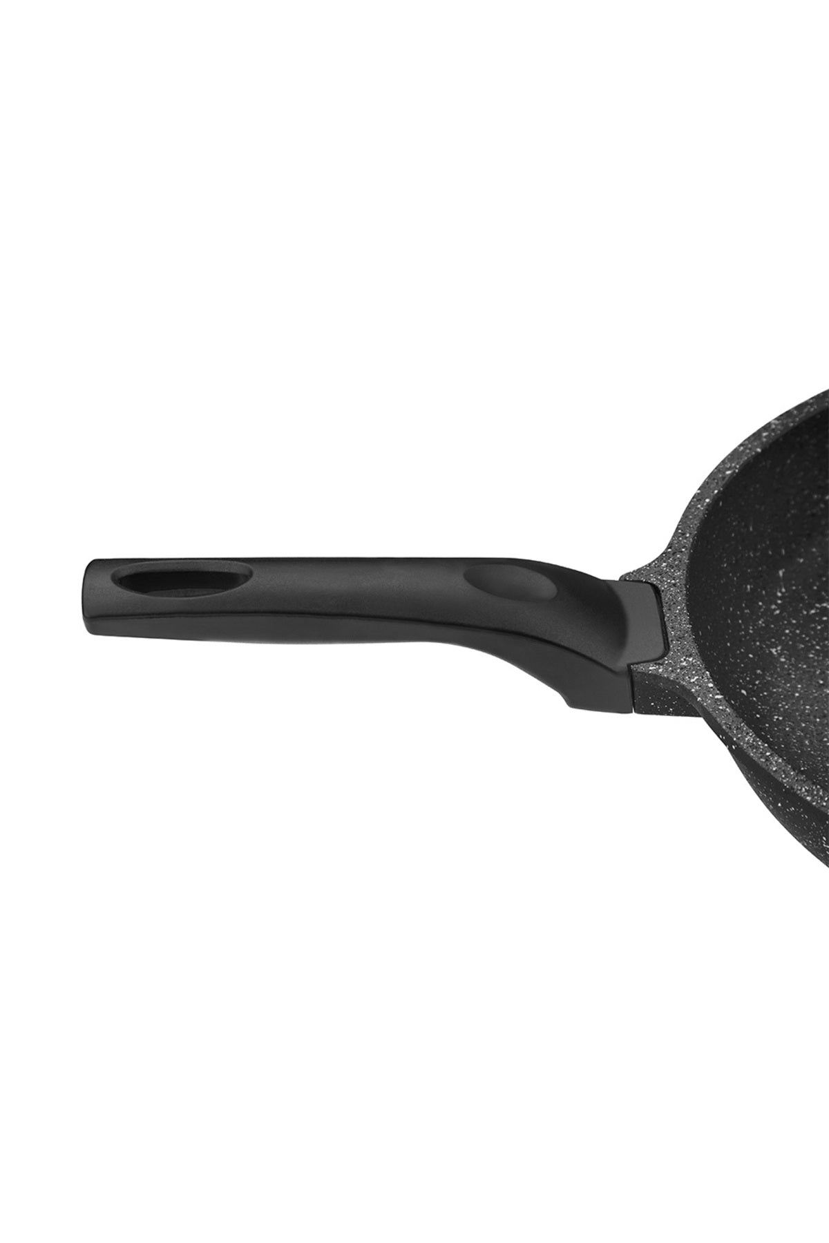 Siyah 2 Parça Alüminyum Döküm Granit 20-24 cm Tava Takımı