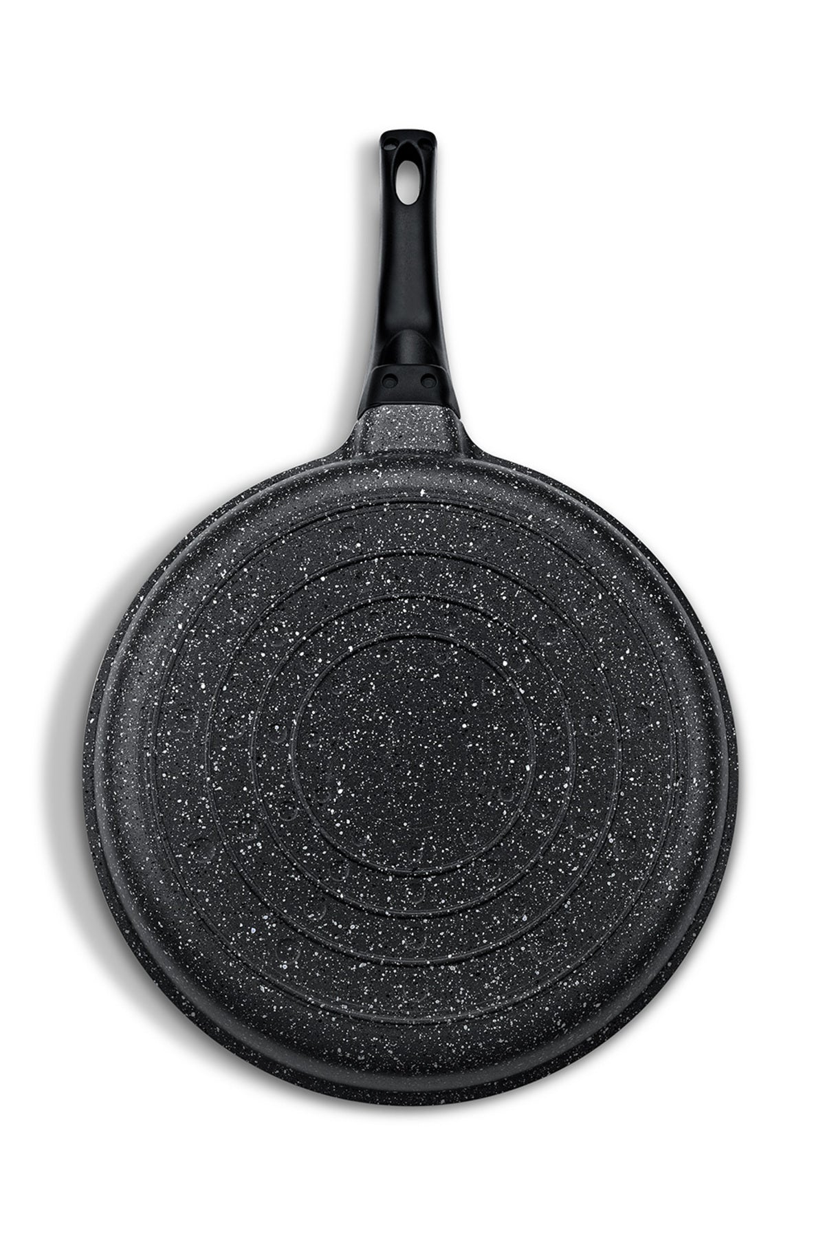 Siyah 2 Parça Alüminyum Döküm Granit 20-24 cm Tava Takımı