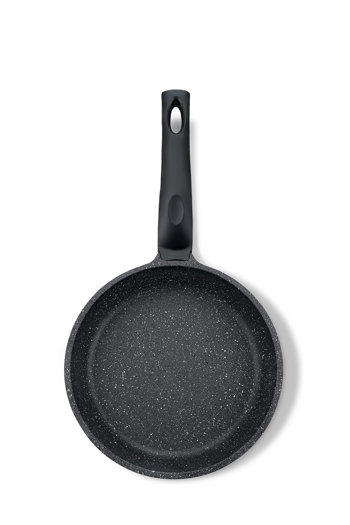 Siyah 2 Parça Alüminyum Döküm Granit 20-24 cm Tava Takımı