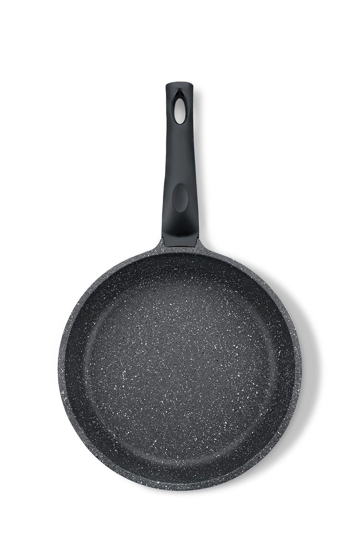 Siyah 2 Parça Alüminyum Döküm Granit 20-24 cm Tava Takımı